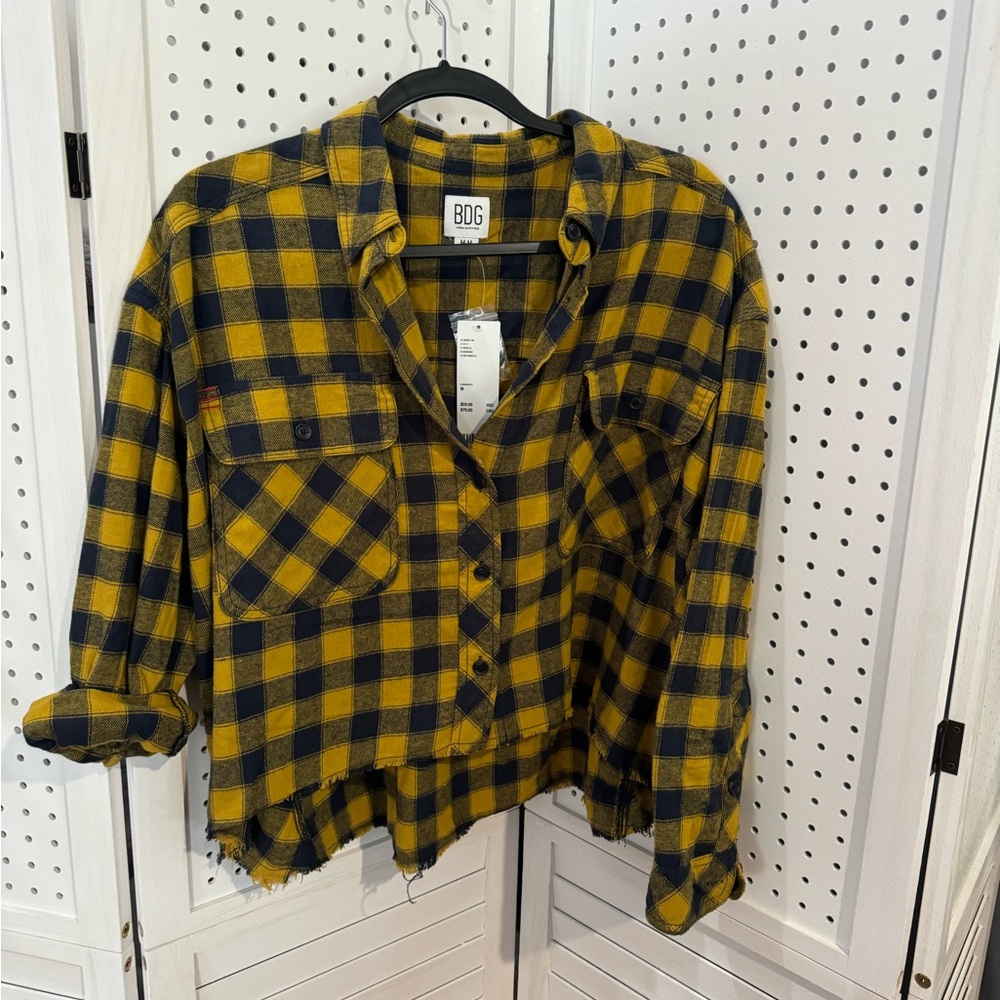 Long sleeve button-down crop from urban outfitters.